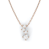 Cascade Necklace - 18kt Recycled Rose Gold - Diamonds