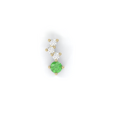 Cascade Necklace - Recycled 18kt Yellow Gold - Tsavorite Garnet and Diamonds