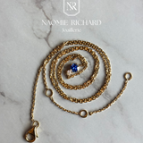 Toi & Moi ring - 18kt recycled white gold - Sapphire and diamond