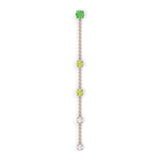 Floraison Suspendue Earrings - Pink Gold - Tsavorite Garnet, Peridots, and Diamonds