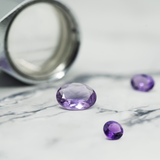 Pendentif Cascade - Or Jaune recyclé 18kt - Améthyste et Diamants