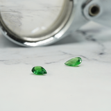 Toi & Moi Ring - Recycled 18kt Pink Gold - Tsavorite Garnet and Diamond