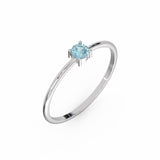 Toi & Moi Ring - Recycled 18kt Yellow Gold - Tsavorite Garnet and Diamond