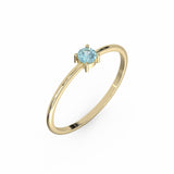 Toi & Moi Ring - Recycled 18kt Yellow Gold - Tsavorite Garnet and Diamond