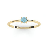 Toi & Moi Ring - Recycled 18kt Yellow Gold - Tsavorite Garnet and Diamond