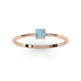 Toi & Moi Ring - Recycled 18kt Yellow Gold - Tsavorite Garnet and Diamond