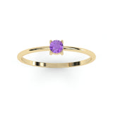 Toi & Moi Ring - Recycled 18kt Yellow Gold - Tsavorite Garnet and Diamond