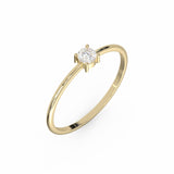 Toi & Moi Ring - Recycled 18kt Yellow Gold - Tsavorite Garnet and Diamond
