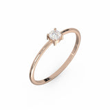Toi & Moi Ring - Recycled 18kt Yellow Gold - Tsavorite Garnet and Diamond