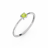 Toi & Moi Ring - Recycled 18kt Yellow Gold - Tsavorite Garnet and Diamond
