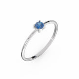Toi & Moi Ring - Recycled 18kt Yellow Gold - Tsavorite Garnet and Diamond