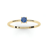 Toi & Moi Ring - Recycled 18kt Yellow Gold - Tsavorite Garnet and Diamond