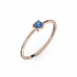 Toi & Moi Ring - Recycled 18kt Yellow Gold - Tsavorite Garnet and Diamond