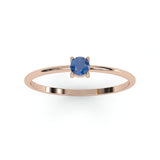 Toi & Moi Ring - Recycled 18kt Yellow Gold - Tsavorite Garnet and Diamond