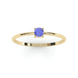 Toi & Moi Ring - Recycled 18kt Yellow Gold - Tsavorite Garnet and Diamond