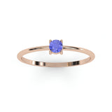 Toi & Moi Ring - Recycled 18kt Yellow Gold - Tsavorite Garnet and Diamond