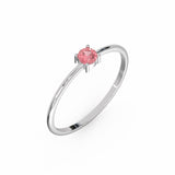 Toi & Moi Ring - Recycled 18kt Yellow Gold - Tsavorite Garnet and Diamond