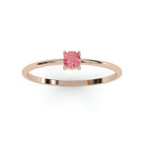 Toi & Moi Ring - Recycled 18kt Yellow Gold - Tsavorite Garnet and Diamond